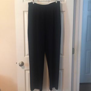 St John pleated navy blue pants size 14